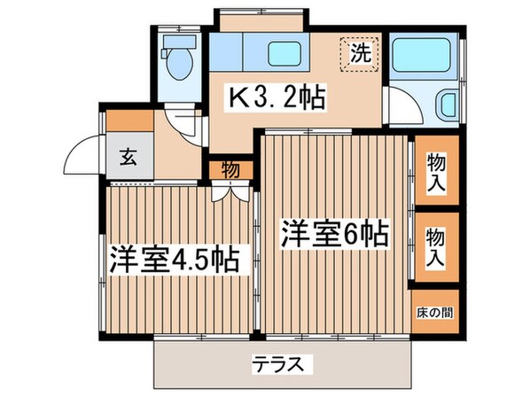 新倉貸家本宿町３の物件間取画像